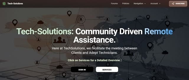 Cover image for Tech Solutions: Remote Technical Support Website